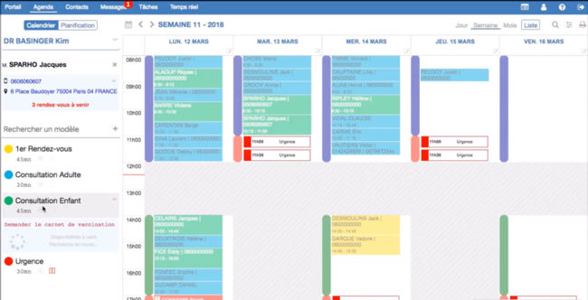 Image de présentation de l'interface de Wz Agenda